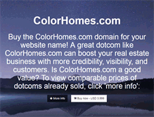 Tablet Screenshot of colorhomes.com
